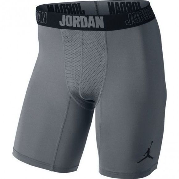 NEW Mens Small AIR JORDAN Compression Shorts 642344-091 Gray - Picture 3 of 3
